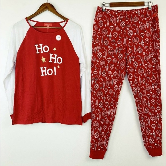 Macy's “Family PJ’s” - Ho Ho Ho & Christmas Ornaments Pajamas Set - Picture 2 of 6